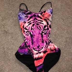 Tiger Graphic One-Piece Swimsuit